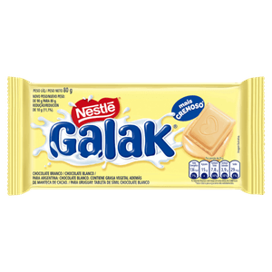 Chocolate Branco Galak Pacote 80g