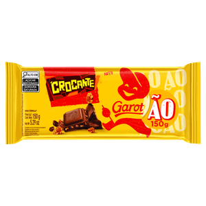 Chocolate ao Leite Garotão Crocante Pacote 150g