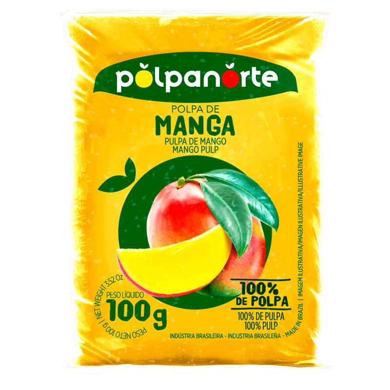 Polpa-de-Fruta-Manga-Polpanorte-Pacote-100g