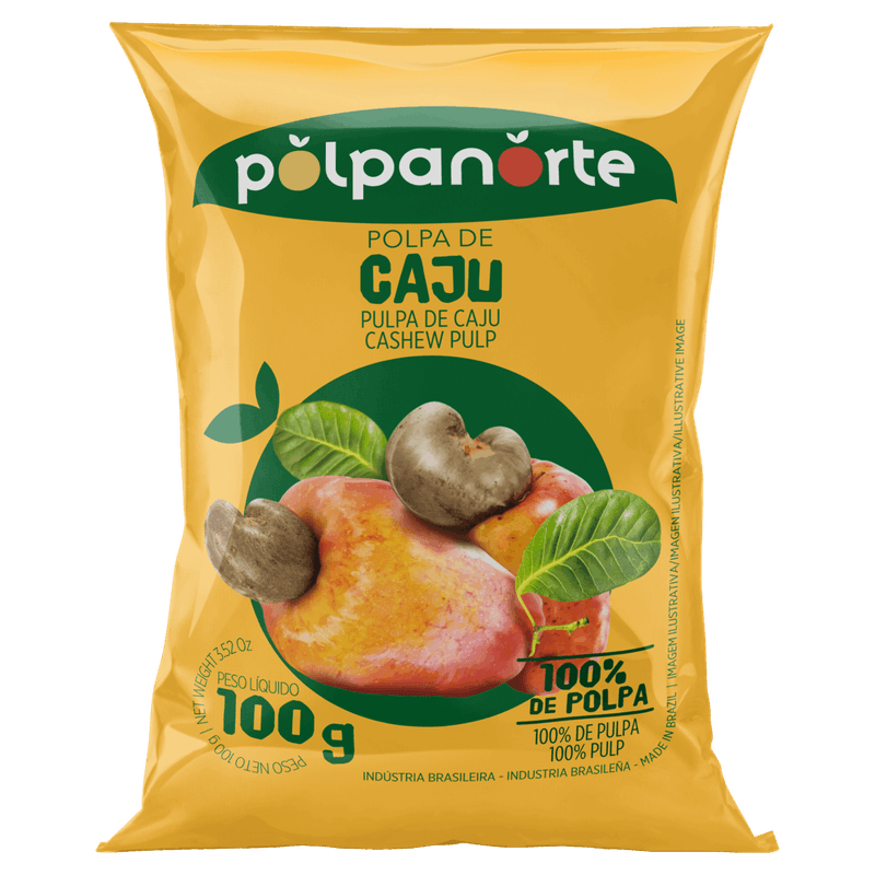 Polpa-de-Fruta-Caju-Polpanorte-Pacote-100g