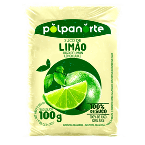 Polpa de Fruta Suco de Limão Polpanorte Pacote 100g