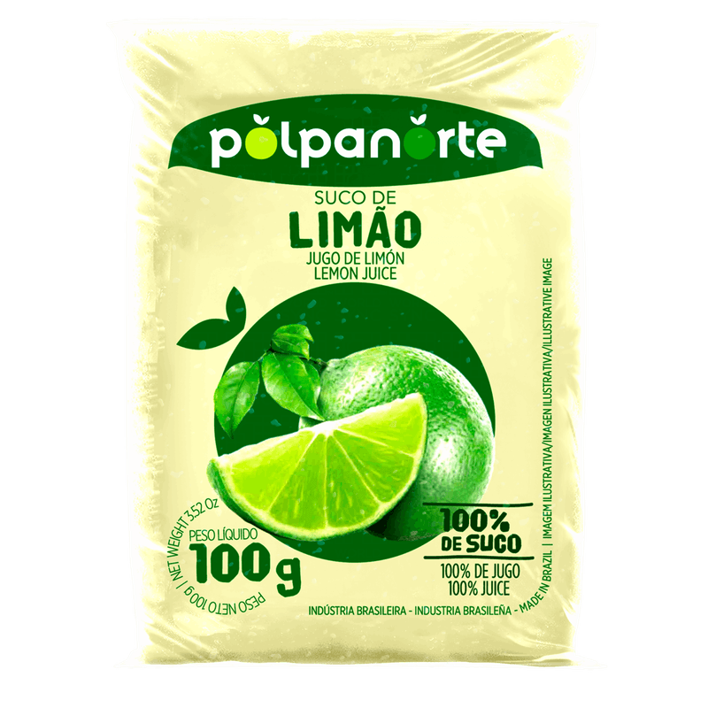 Polpa-de-Fruta-Suco-de-Limao-Polpanorte-Pacote-100g