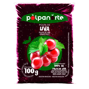 Polpa de Fruta Uva Polpanorte Pacote 100g