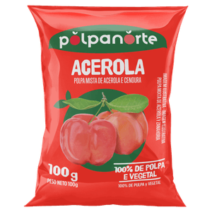 Polpa de Fruta Acerola Polpanorte Pacote 100g