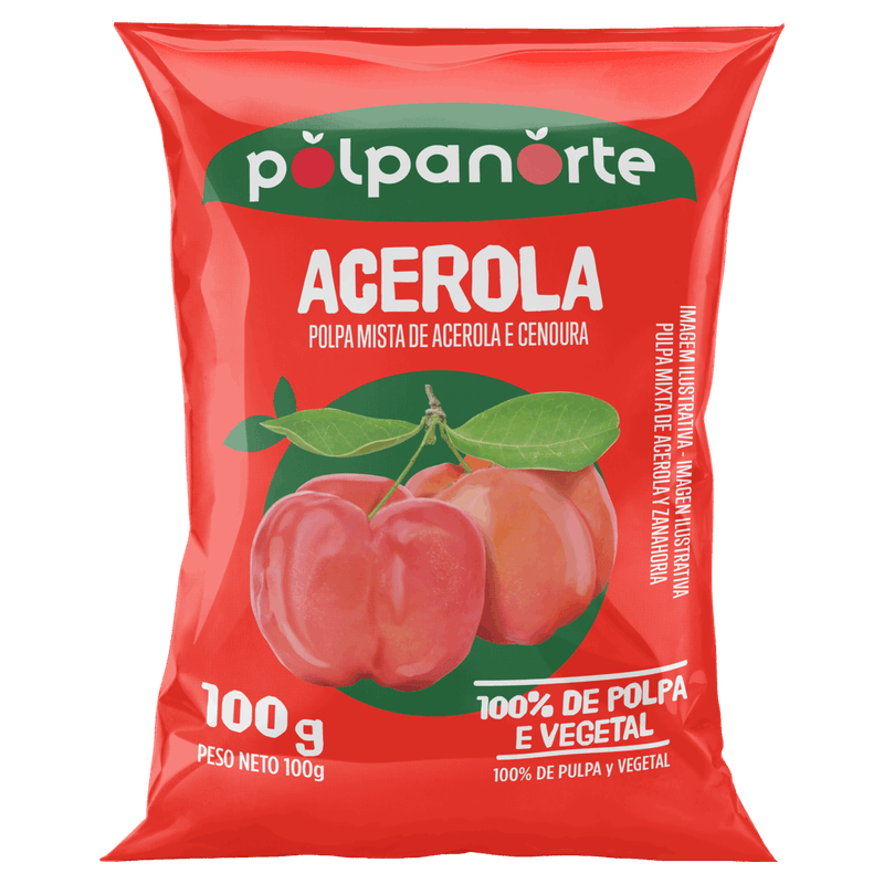 Polpa-de-Fruta-Acerola-Polpanorte-Pacote-100g