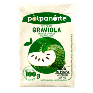 Polpa de Fruta Graviola Polpanorte Pacote 100g