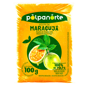 Polpa de Fruta Maracujá Polpanorte Pacote 100g