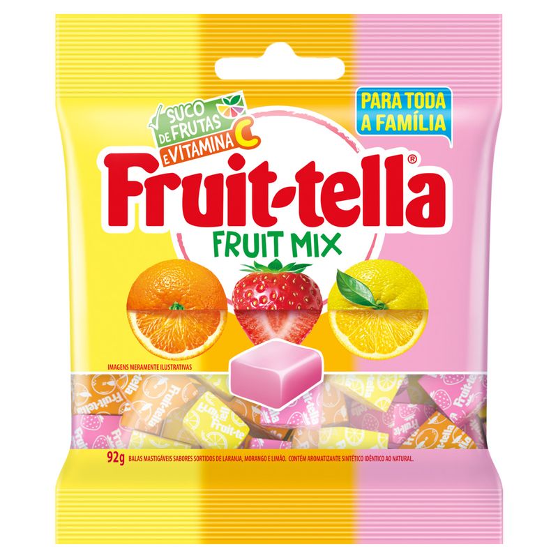 Bala-Sortida-Fruit-Tella-Fruit-Mix-Pacote-92g