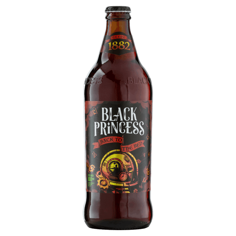 Cerveja Red Lager Puro Malte Back to the Red Black Princess Garrafa 600ml