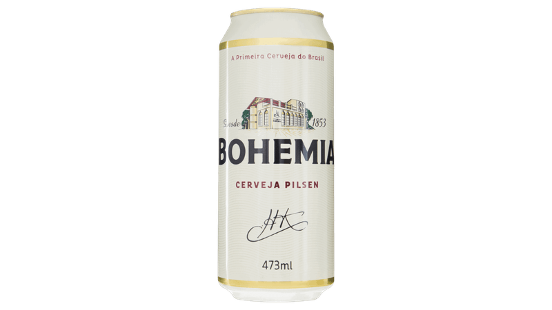 BOHEMIA　GIASS　MAIA Cerveja Pilsen Bohemia Lata 473ml - giassi - Giassi Supermercados
