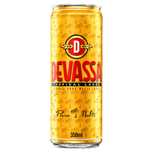 Cerveja Lager Puro Malte Tropical Devassa Lata 350ml