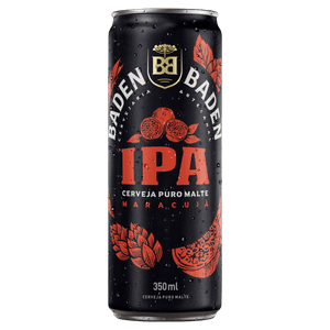 Cerveja IPA Puro Malte Maracujá Baden Baden Lata 350ml