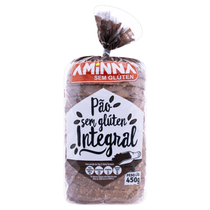 Pão Integral sem Glúten Aminna Pacote 450g