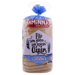 Pão Aipim sem Glúten Aminna Pacote 450g