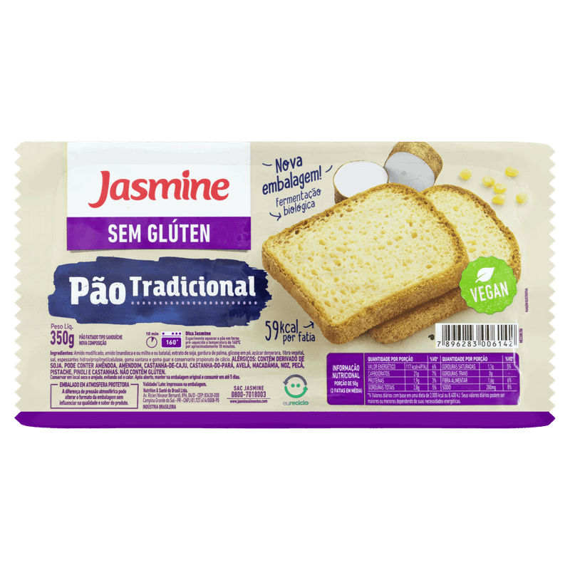 Pao-de-Sanduiche-Tradicional-sem-Gluten-Jasmine-Pacote-350g