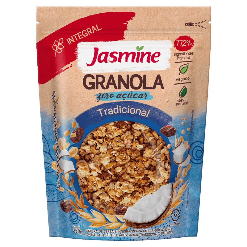 Granola-Tradicional-Zero-Acucar-Jasmine-Pouch-250g