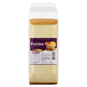 Pão de Forma sem Casca Zero Lactose Vital Weidmann's Pacote 750g