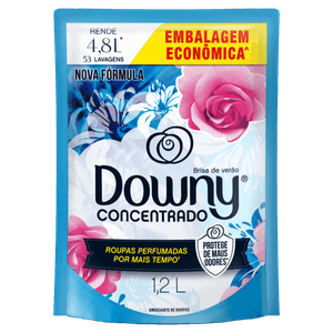 Amaciante de Roupa Concentrado Brisa de Verão Downy Sachê 1,2l