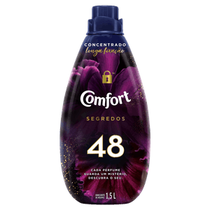 Amaciante de Roupa Concentrado 48 Comfort Segredos Frasco 1,5l