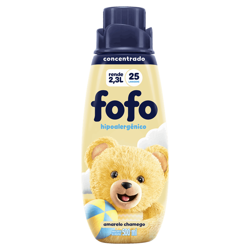 Amaciante-de-Roupa-Concentrado-Amarelo-Chamego-Fofo-Frasco-500ml