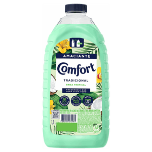 Amaciante de Roupa Diluído Brisa Tropical Comfort Frasco 1,8l