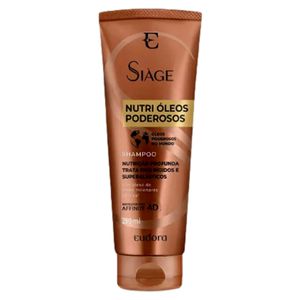 Shampoo Eudora Siàge Nutri Óleos Poderosos Bisnaga 250ml