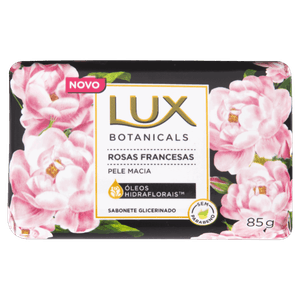 Sabonete Barra Glicerinado Rosas Francesas Lux Botanicals Envoltório 85g