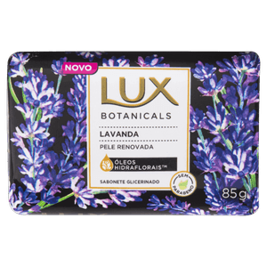 Sabonete Barra Glicerinado Lavanda Lux Botanicals Envoltório 85g