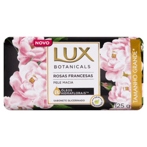 Sabonete Barra Glicerinado Rosas Francesas Lux Botanicals Envoltório 125g