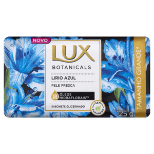 Sabonete Barra Glicerinado Lírio Azul Lux Botanicals Envoltório 125g