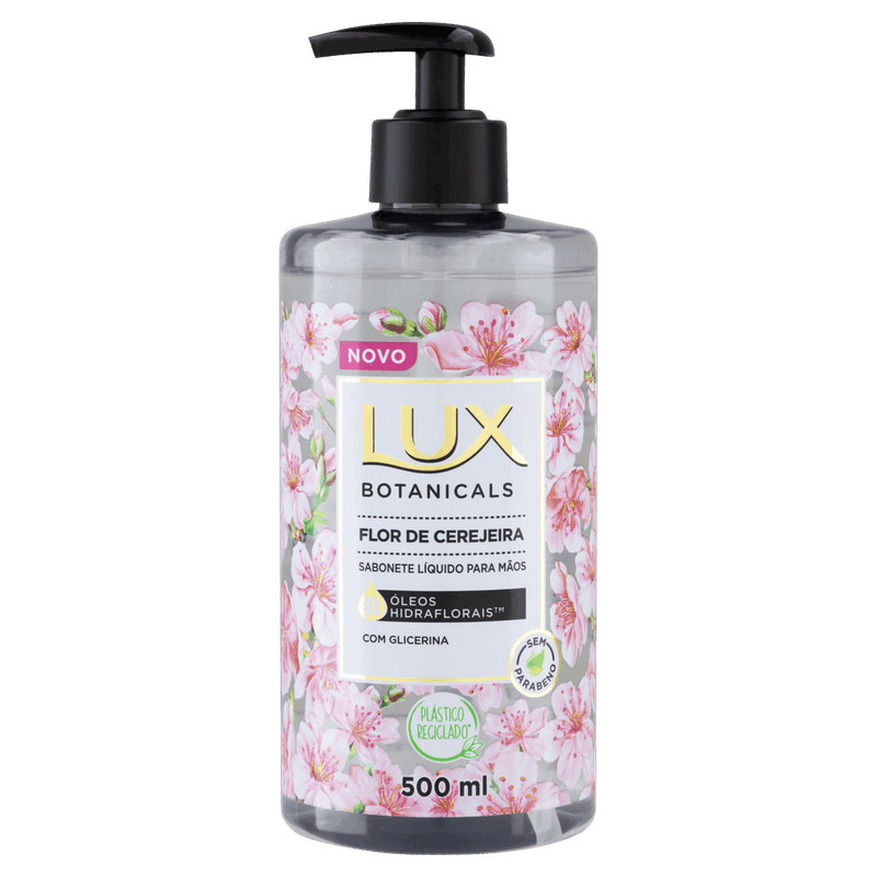 Sabonete-Liquido-para-as-Maos-Flor-de-Cerejeira-Lux-Botanicals-Frasco-500ml