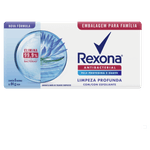 Pack Sabonete Barra Antibacterial Rexona Limpeza Profunda Envoltório 6 Unidades 84g Cada Embalagem Família