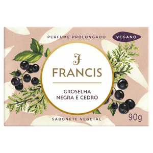 Sabonete Barra Groselha Negra e Cedro Francis Caixa 90g