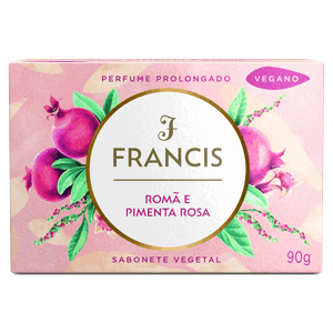 Sabonete Barra Romã e Pimenta Rosa Francis Caixa 90g