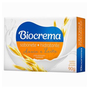 Sabonete em Barra Aveia e Leite Biocrema Caixa 90g