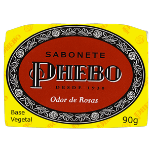 Sabonete Barra Vegetal Odor de Rosas Phebo Envoltório 90g