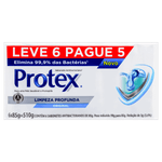 Pack-Sabonete-Barra-Antibacteriano-Original-Protex-Limpeza-Profunda-Envoltorio-510g-Leve-6-Pague-5-Unidades