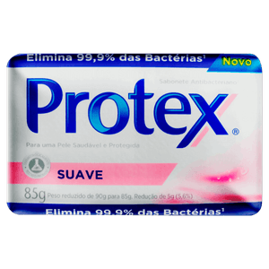 Sabonete Barra Antibacteriano Suave Protex Envoltório 85g