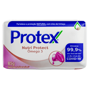 Sabonete Barra Antibacteriano Protex Ômega 3 Envoltório 85g