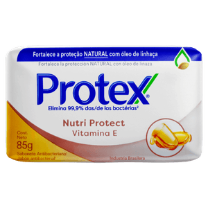 Sabonete Barra Antibacteriano Protex Vitamina E Envoltório 85g