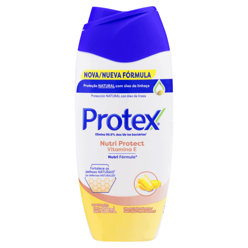 Sabonete-Liquido-Antibacteriano-Protex-Vitamina-E-Frasco-250ml