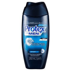 Sabonete Líquido Antibacteriano Sport Protex For Men Frasco 250ml