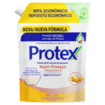 Sabonete-Liquido-Antibacteriano-para-as-Maos-Protex-Nutri-Protect-Vitamina-E-Sache-900ml-Refil-Super-Economico