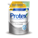 Sabonete-Liquido-Antibacteriano-para-as-Maos-Protex-Limpeza-Profunda-Sache-900ml-Refil-Super-Economico