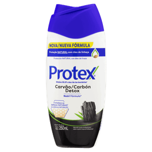 Sabonete Líquido Antibacteriano Protex Carvão Detox Frasco 250ml