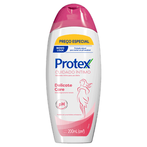 Sabonete Líquido Íntimo Delicate Care Protex Cuidado Íntimo Frasco 200ml Preço Especial