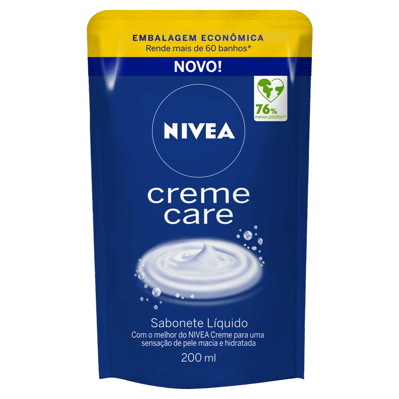 Sabonete-Liquido-Nivea-Creme-Care-Sache-200ml-Refil-Embalagem-Economica