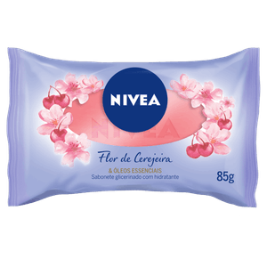 Sabonete Barra Hidratante Flor de Cerejeira & Óleos Essenciais Nivea Flow Pack 85g