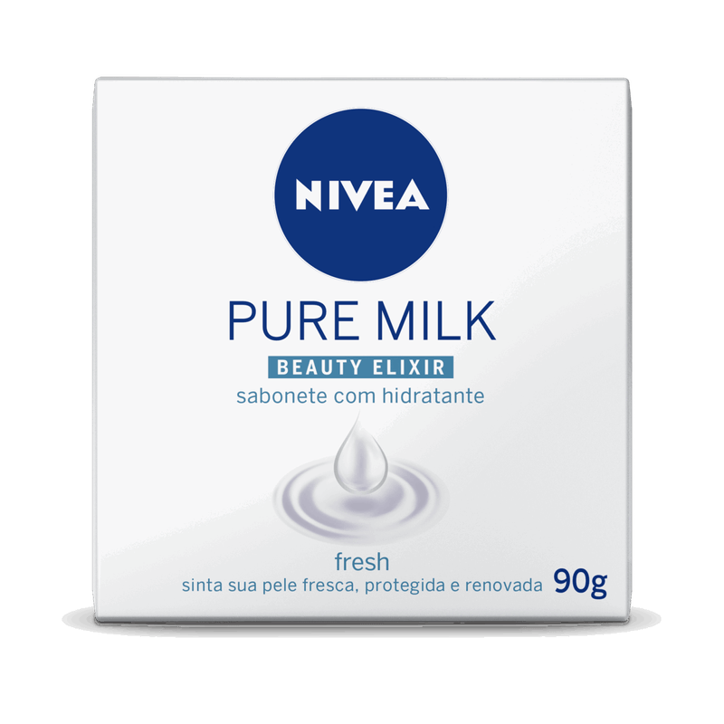 Sabonete-Barra-Hidratante-Fresh-Nivea-Pure-Milk-Beauty-Elixir-Caixa-90g