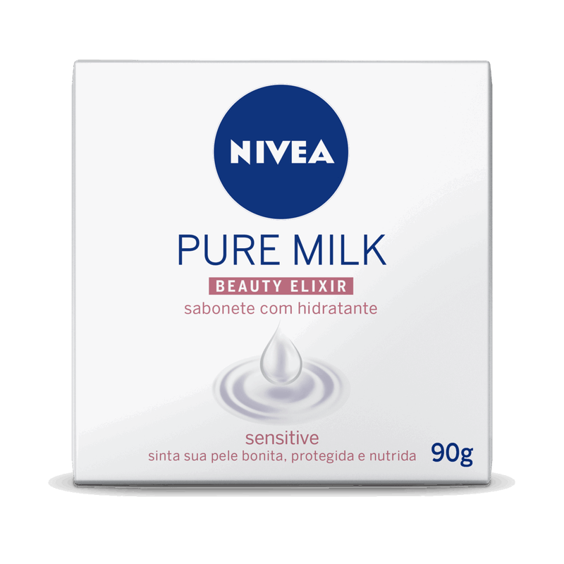 Sabonete-Barra-Hidratante-Sensitive-Nivea-Pure-Milk-Beauty-Elixir-Caixa-90g